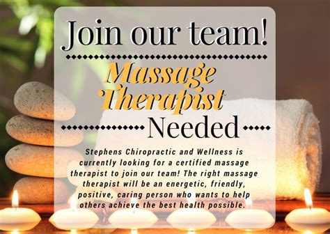 chiropractor hiring massage therapist.
